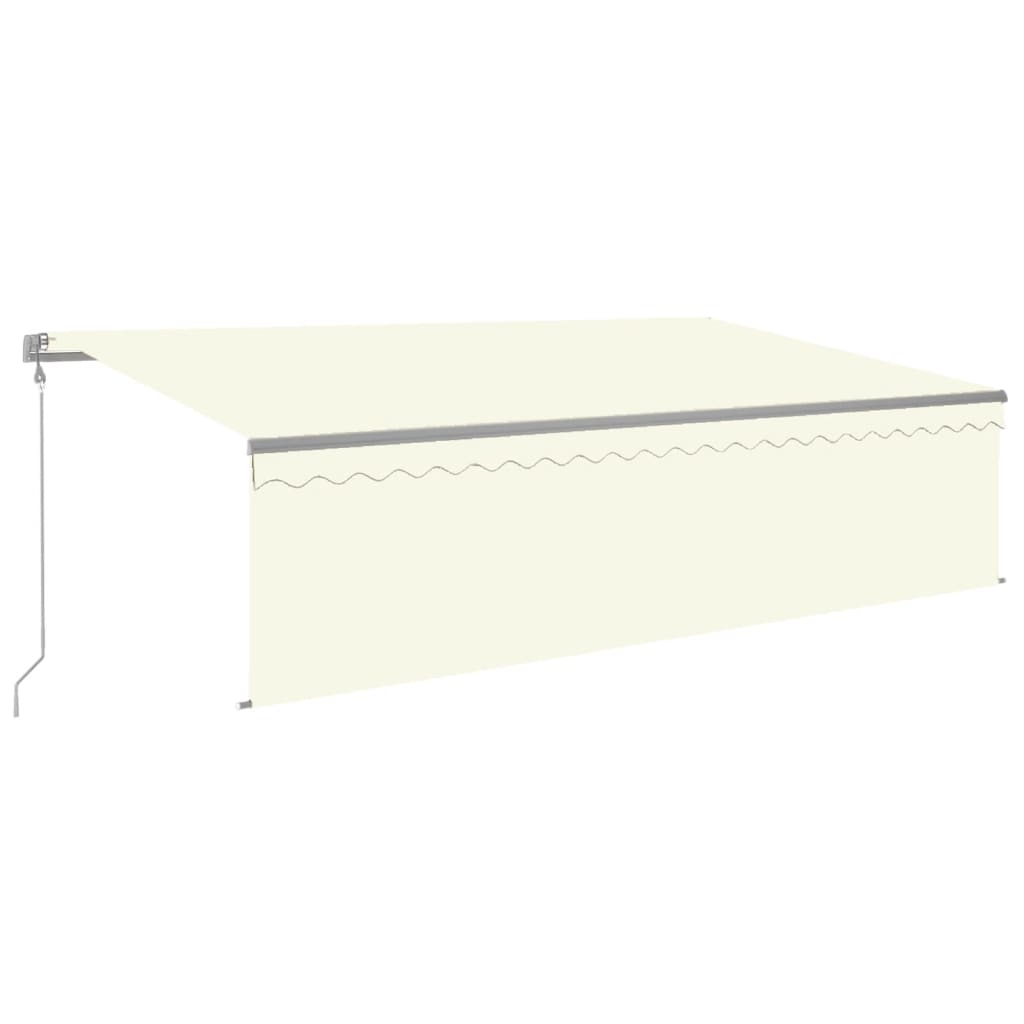 Vidaxl Luifel Automatique avec capteur de vent LED à rouleau à rouleaux 5x3 M CRAME