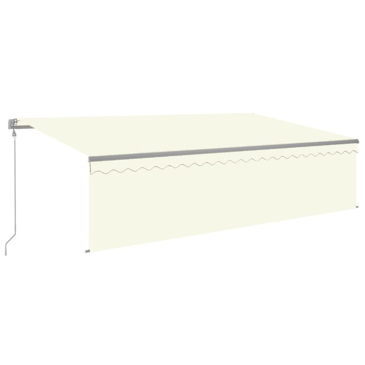 Vidaxl Luifel Automatique avec capteur de vent LED à rouleau à rouleaux 5x3 M CRAME