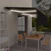 Vidaxl Luifel Capteur de vent à LED aveugle automatique 6x3 m anthracite