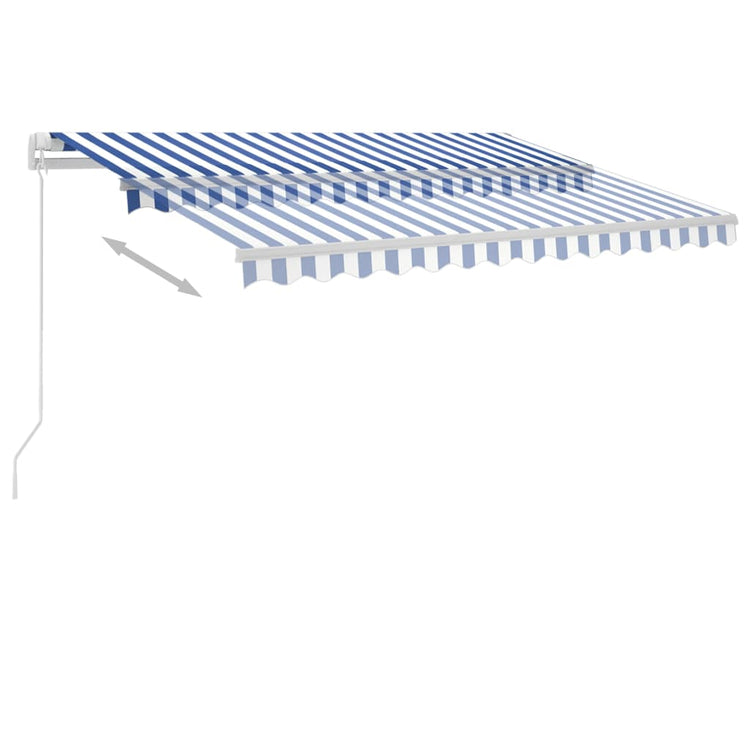 Vidaxl Laifel détaché retire manuellement 300x250 cm bleu et blanc