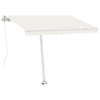 Vidaxl Luifel détaché étend manuellement la crème 300x250 cm -colore