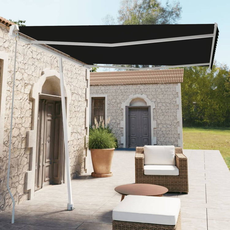 Vidaxl Luifel détaché étend manuellement l'anthracite 300x250 cm
