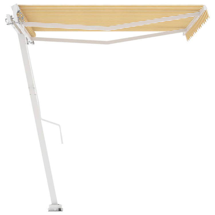 Vidaxl Laifel détaché retirer manuellement 350x250 cm jaune et blanc