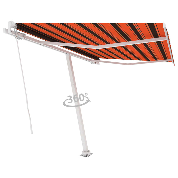 Vidaxl Laifel détaché retire manuellement 350x250 cm brun orange