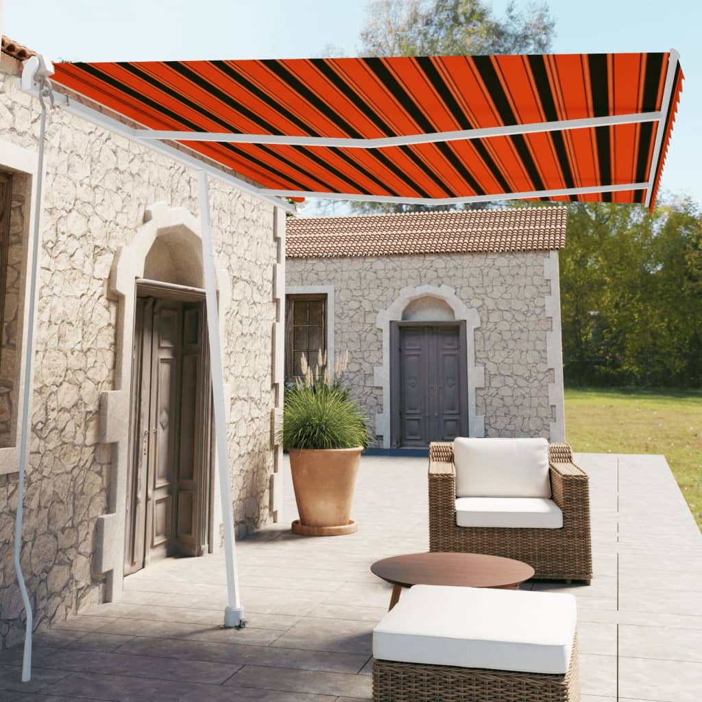 Vidaxl Laifel détaché retire manuellement 350x250 cm brun orange