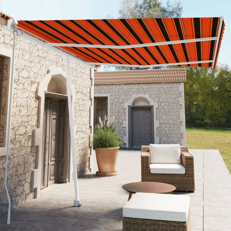 Vidaxl Laifel détaché retire manuellement 350x250 cm brun orange