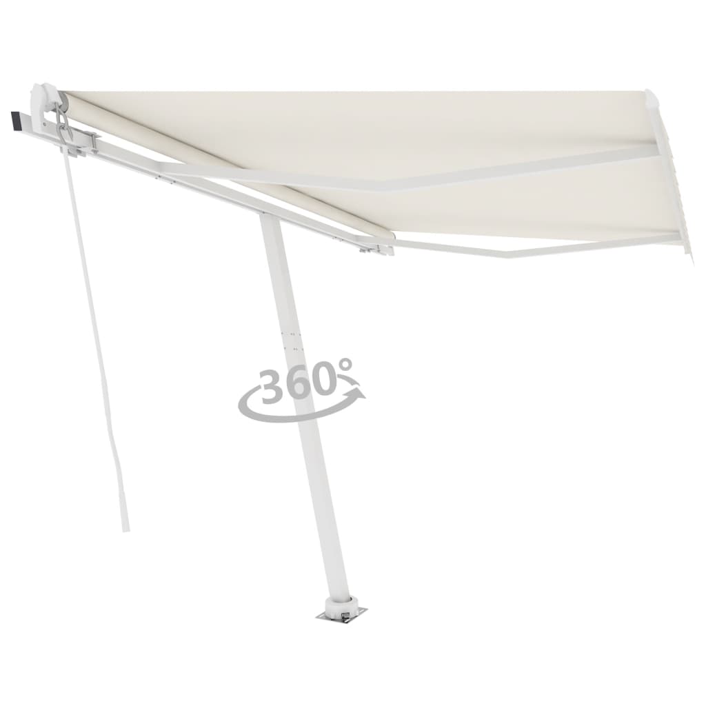 Vidaxl Luifel - Crème automatique de 350x250 cm