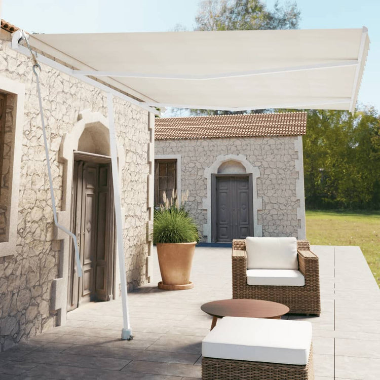 Vidaxl Luifel - Crème automatique de 350x250 cm