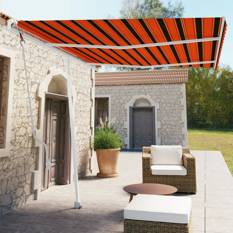 Vidaxl Luifel - Free - Automatic 350x250 cm CM et brun