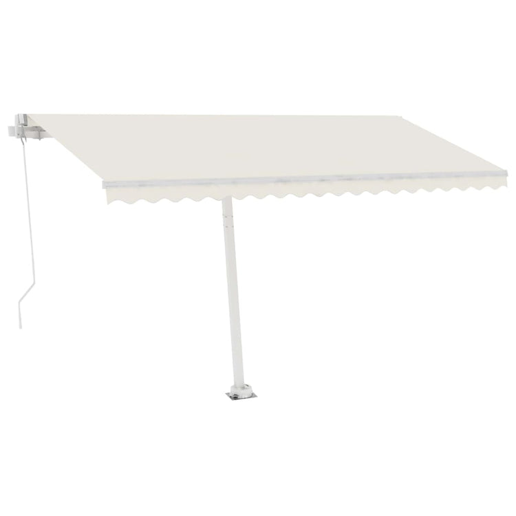 Vidaxl Luifel détaché étend manuellement la crème 400x300 cm -colore