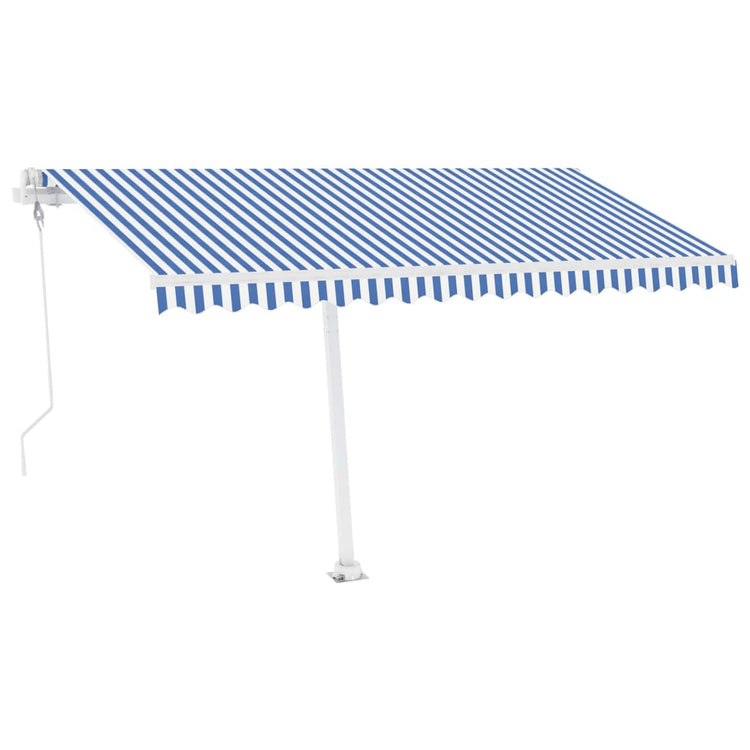 Vifaxl laifel avec led et capteur de vent électrique 400x300 cm bleu et blanc