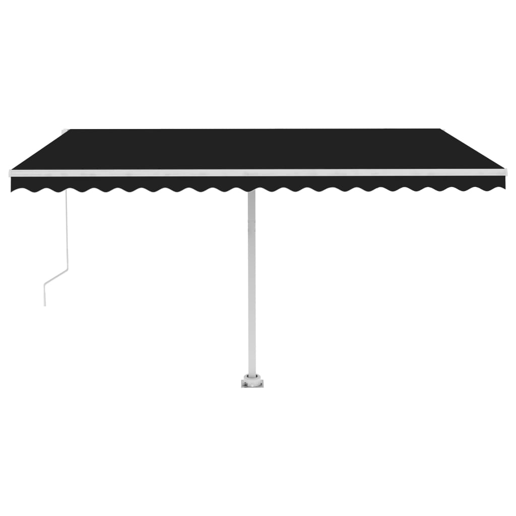 Vidaxl Luifel détaché étend manuellement l'anthracite 450x300 cm