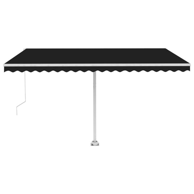 Vidaxl Luifel détaché étend manuellement l'anthracite 450x300 cm