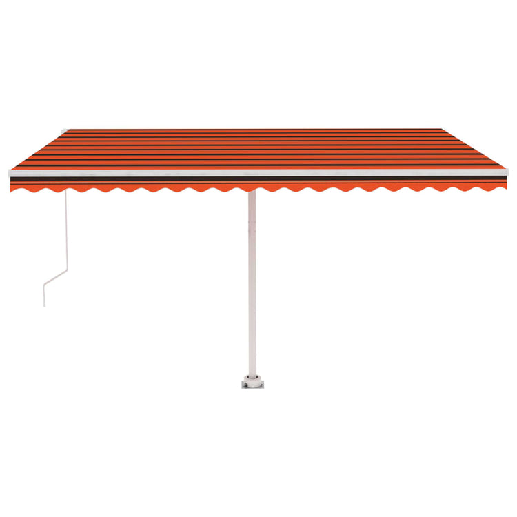 Vidaxl Laifel détaché retirer manuellement 450x300 cm Brown orange
