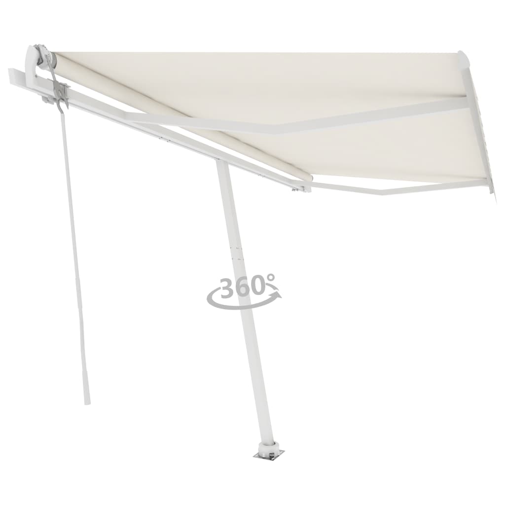 Vidaxl Luifel - Crème automatique de 450x300 cm
