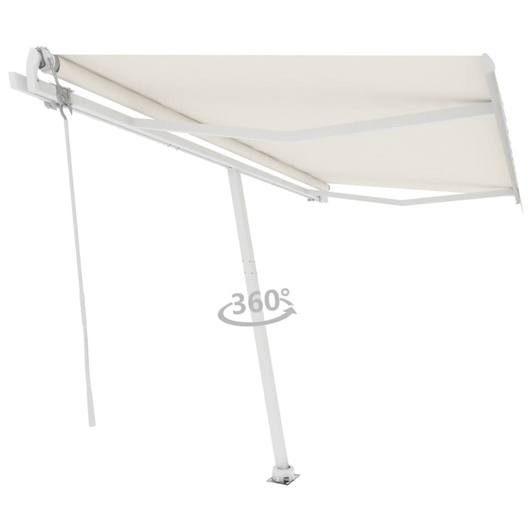Vidaxl Luifel - Crème automatique de 450x300 cm