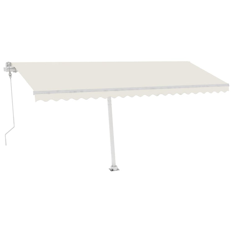 Vidaxl Luifel Automatique avec led et capteur de vent 500x300 cm couleur crème