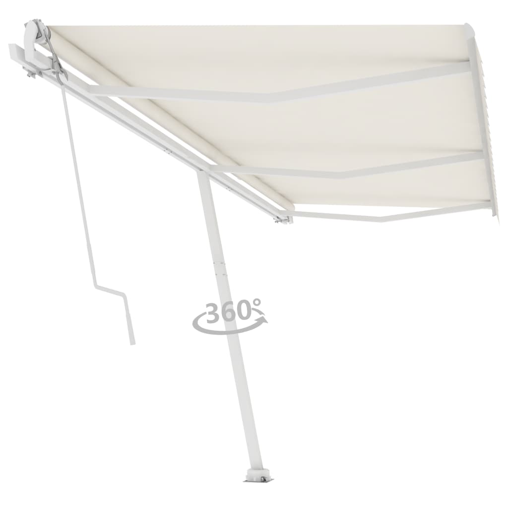 Vidaxl Luifel - Crème automatique 600x300 cm