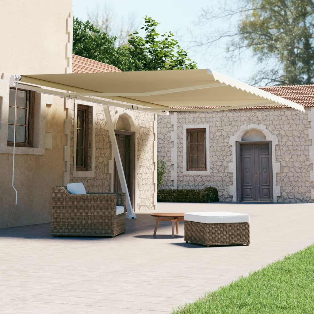 Vidaxl Luifel - Crème automatique 600x300 cm