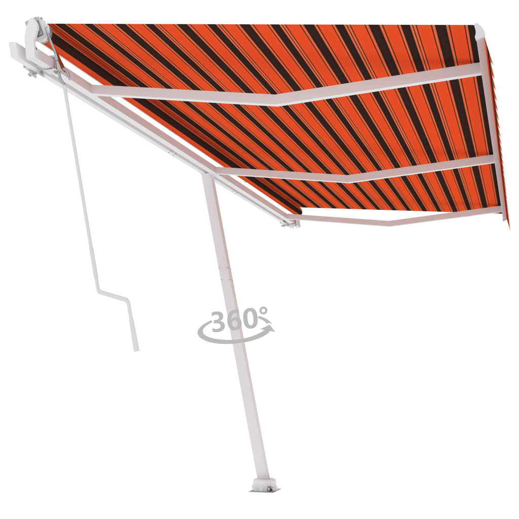 Vidaxl Laifel gratuite - 600x300 cm d'orange et marron