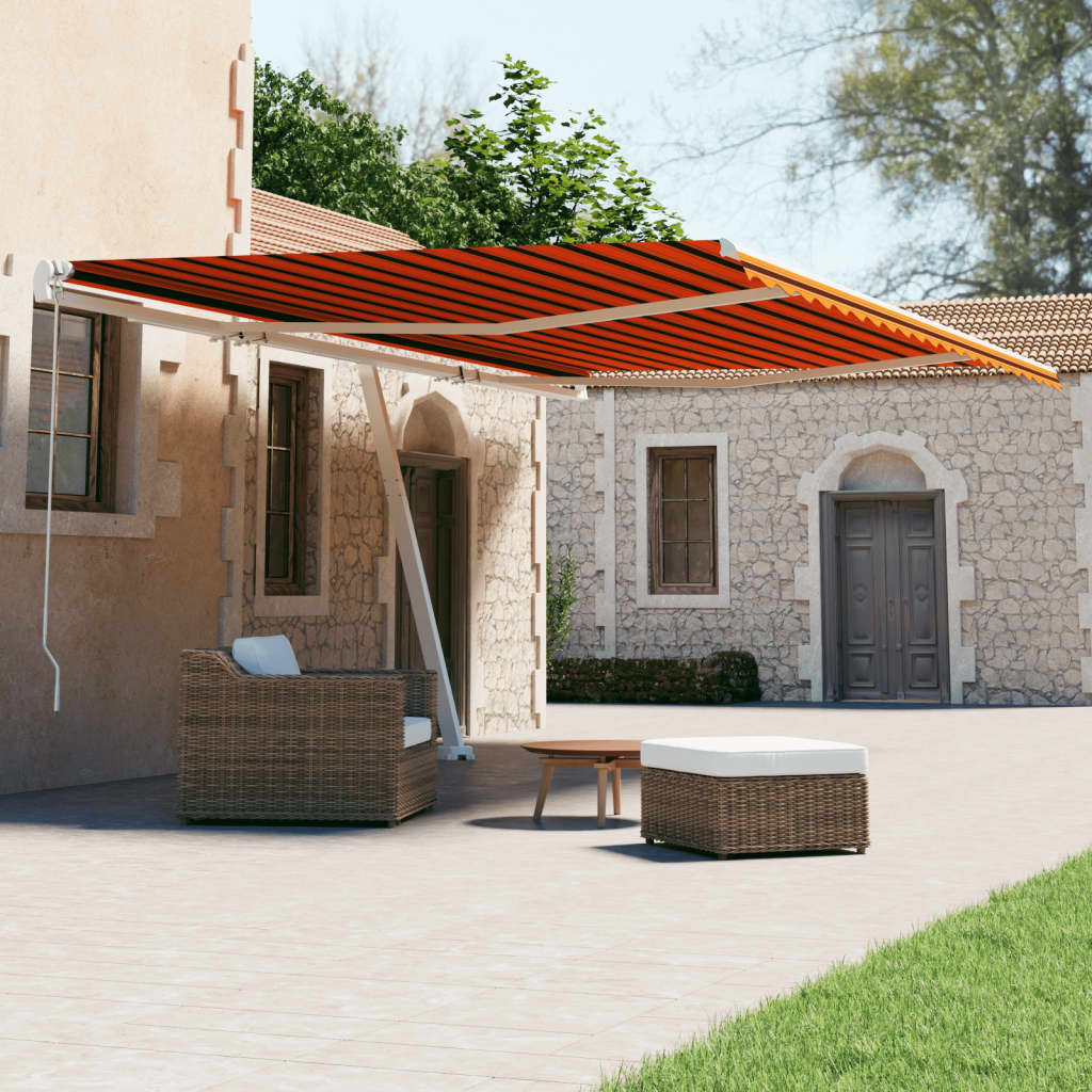 Vidaxl Laifel gratuite - 600x300 cm d'orange et marron