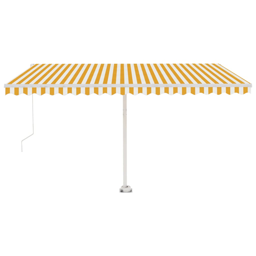 Vidaxl Laifel détaché retire manuellement 400x350 cm jaune et blanc