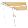 Vidaxl Laifel extensible manuellement avec LED 400x350 cm jaune et blanc