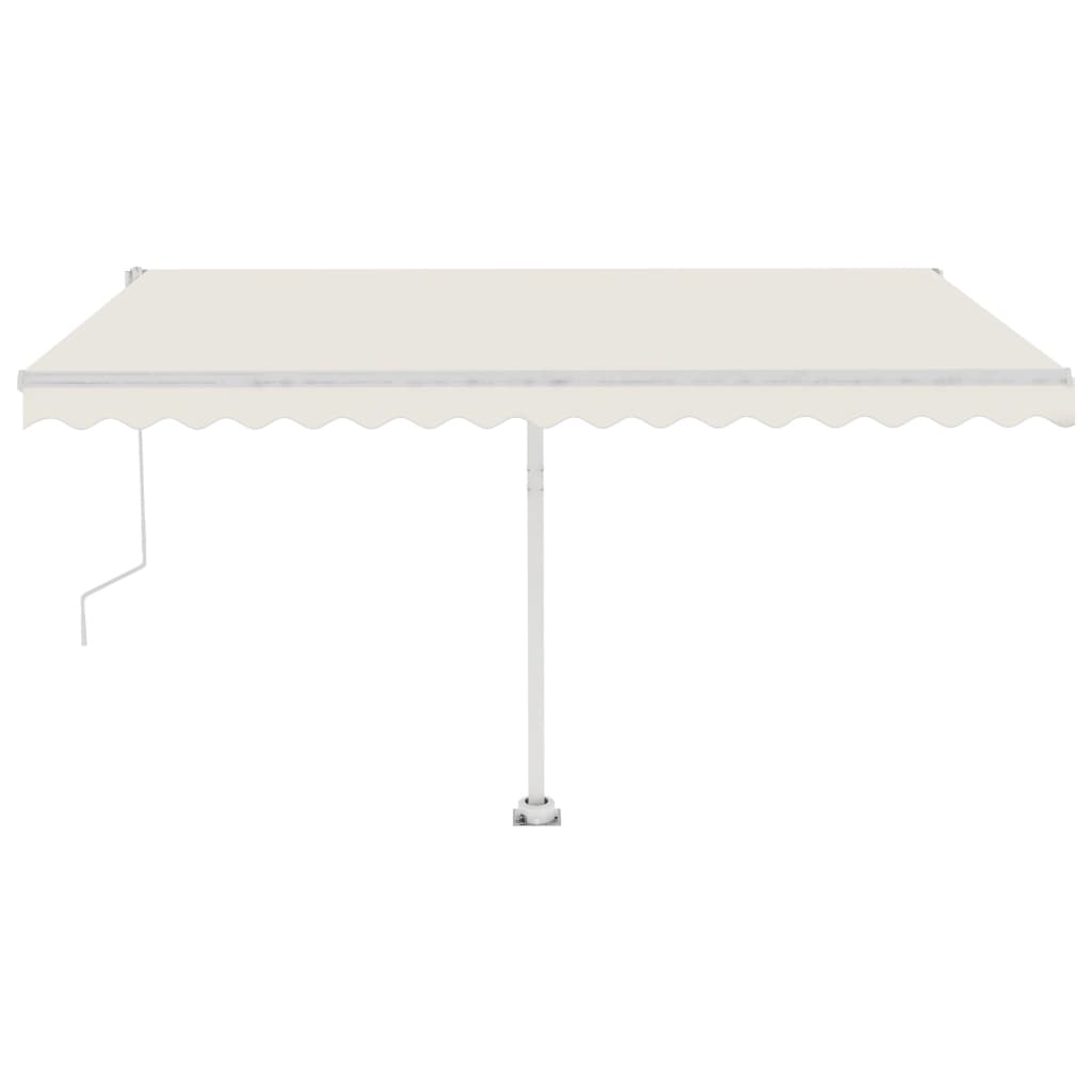 Vidaxl Luifel Automatique avec led et capteur de vent 400x350 cm couleur crème