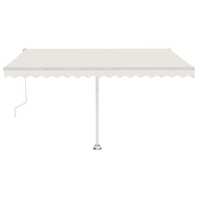 Vidaxl Luifel Automatique avec led et capteur de vent 400x350 cm couleur crème