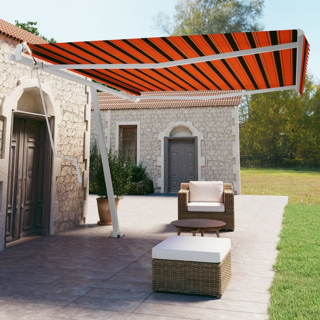 Vidaxl Luifel - Free - Automatic 450x350 cm CM et brun