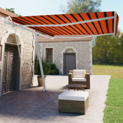Vidaxl Luifel - Free - Automatic 450x350 cm CM et brun - afbeelding 1