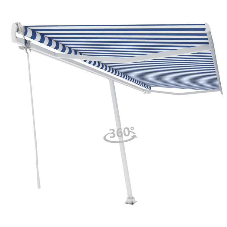 Vidaxl Laifel GRATUITE - Automatique 500x350 cm Bleu et blanc