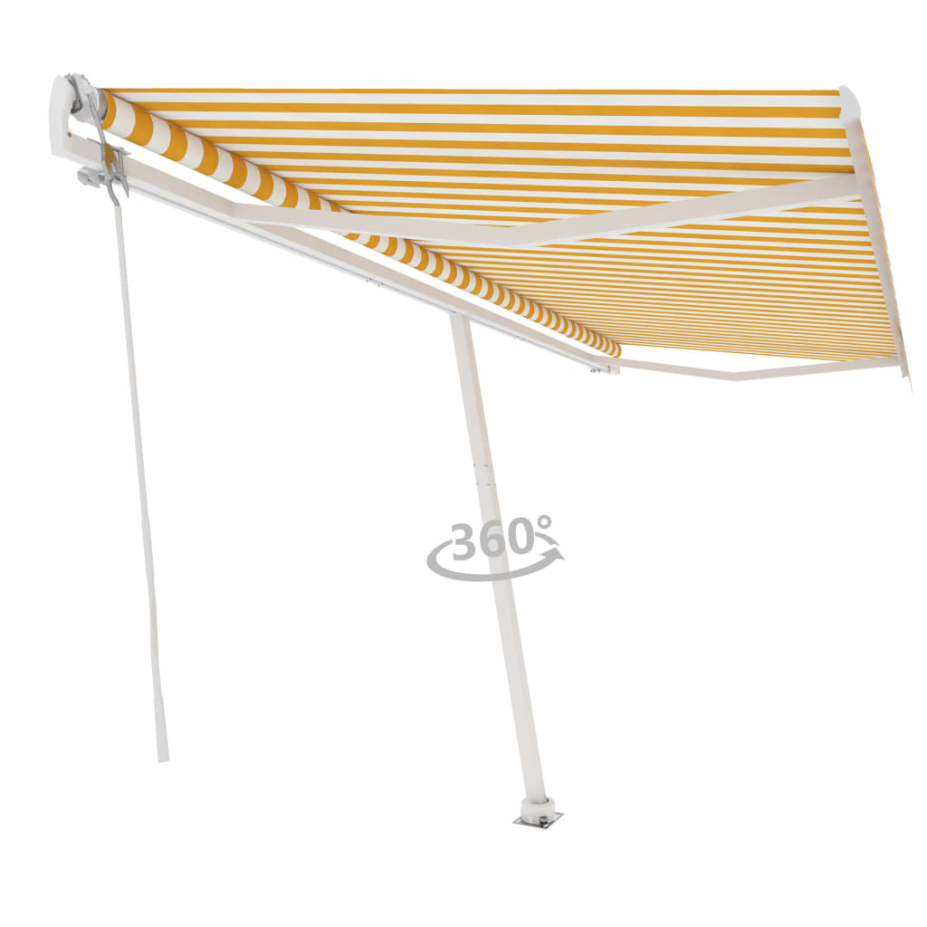 Vidaxl Laifel GRATUITE - Automatique 500x350 cm jaune et blanc