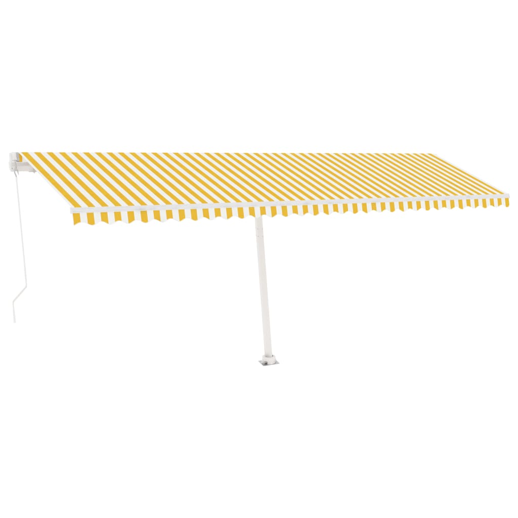 Vidaxl Laifel détaché retire manuellement 600x350 cm jaune et blanc