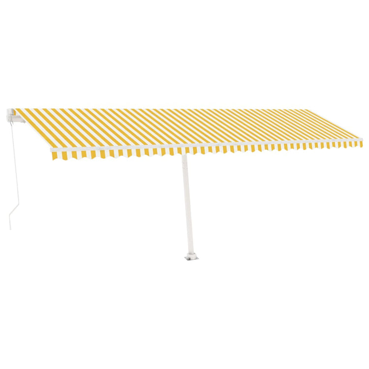 Vidaxl Laifel détaché retire manuellement 600x350 cm jaune et blanc
