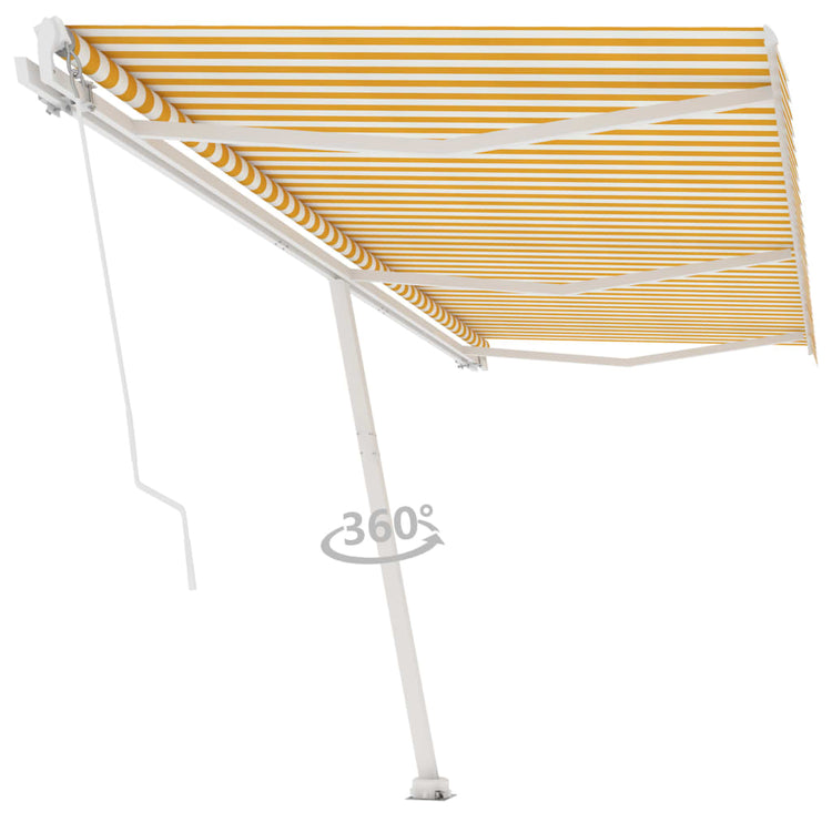 Vidaxl Laifel détaché retire manuellement 600x350 cm jaune et blanc