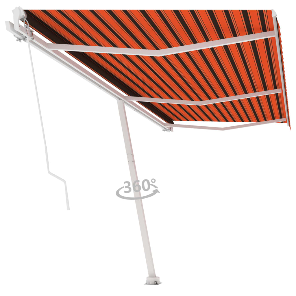 Vidaxl Laifel détaché retirer manuellement 600x350 cm Brown orange