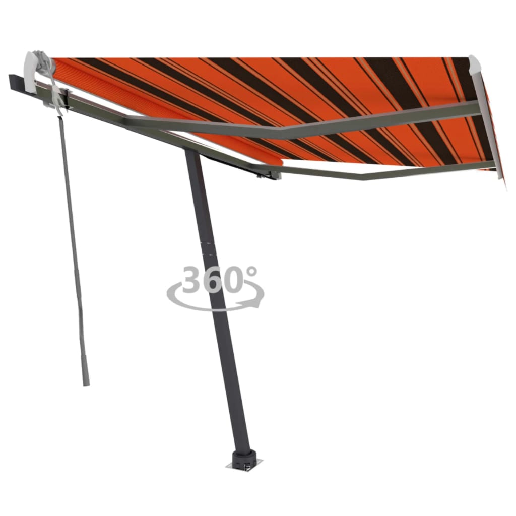 Vidaxl Laifel détaché retire manuellement 300x250 cm en brun orange