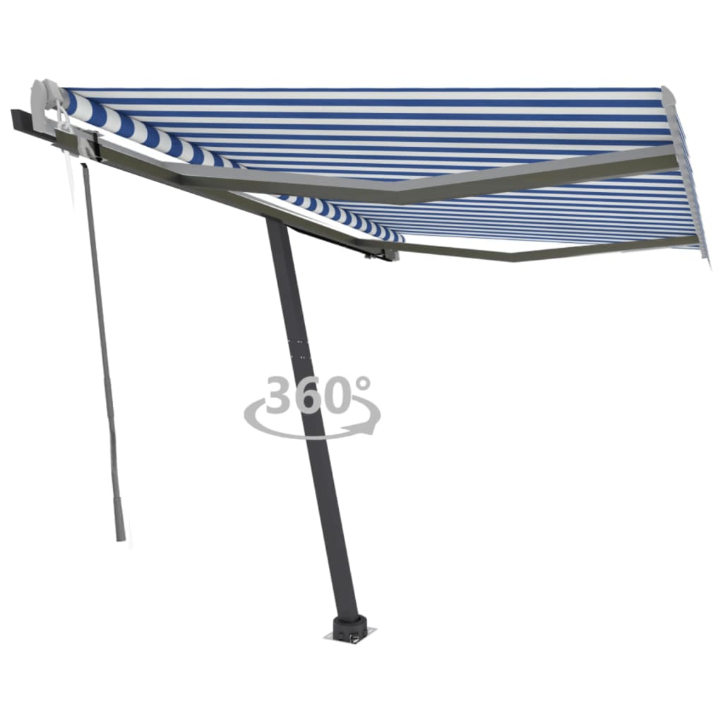 Vidaxl Laifel GRATUITE - AUTOMATIQUE Automatique 300x250 cm Bleu et blanc
