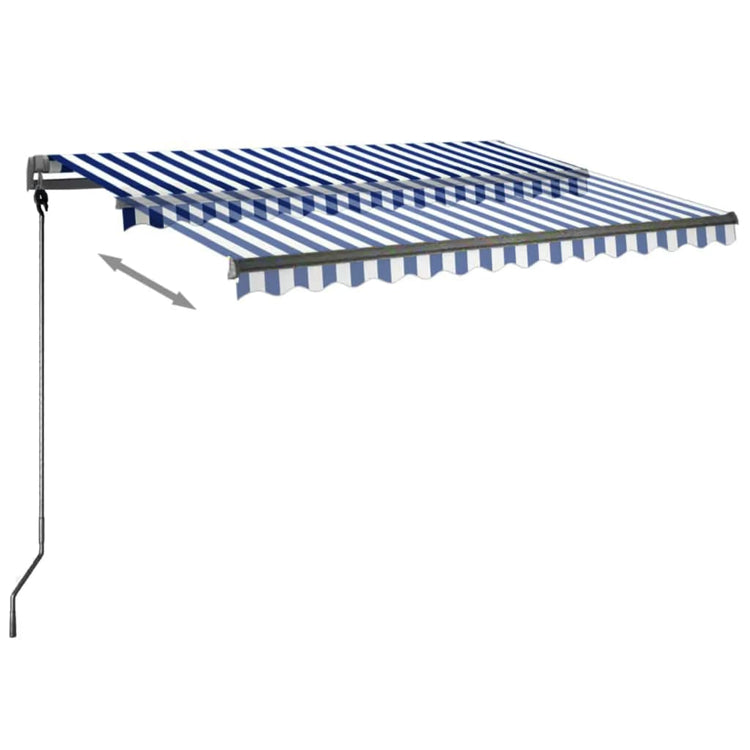 Vidaxl Laifel GRATUITE - AUTOMATIQUE Automatique 300x250 cm Bleu et blanc