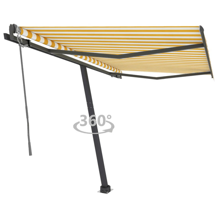 Vidaxl Laifel GRATUITE - Automatique 300x250 cm jaune et blanc