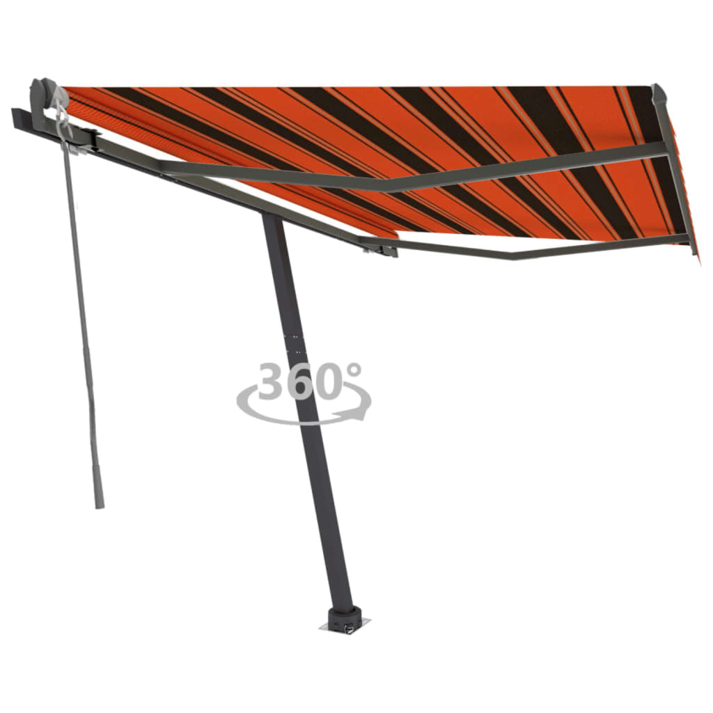 Vidaxl Luifel - Free - Automatic 300x250 cm CM et brun