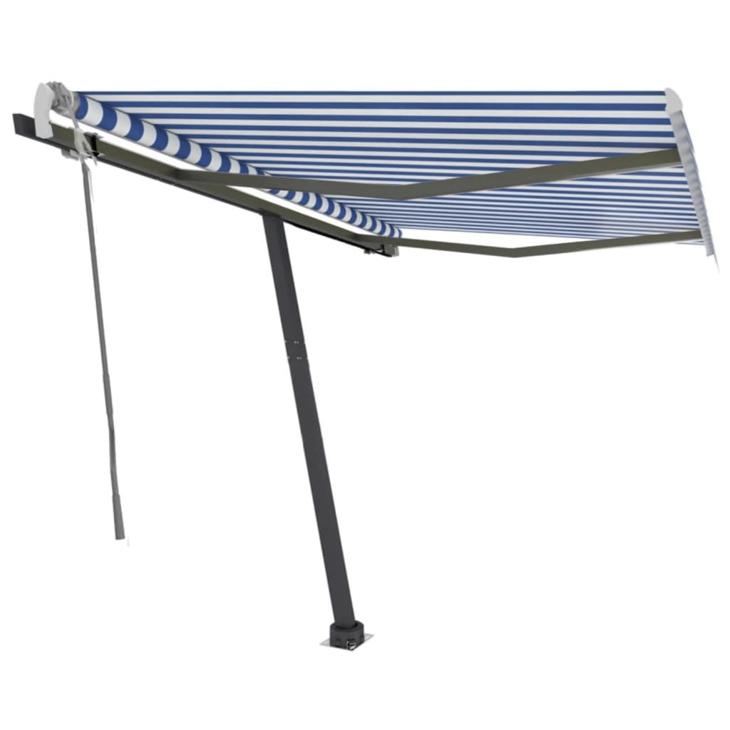 Vidaxl Laifel détaché retire manuellement 350x250 cm bleu et blanc