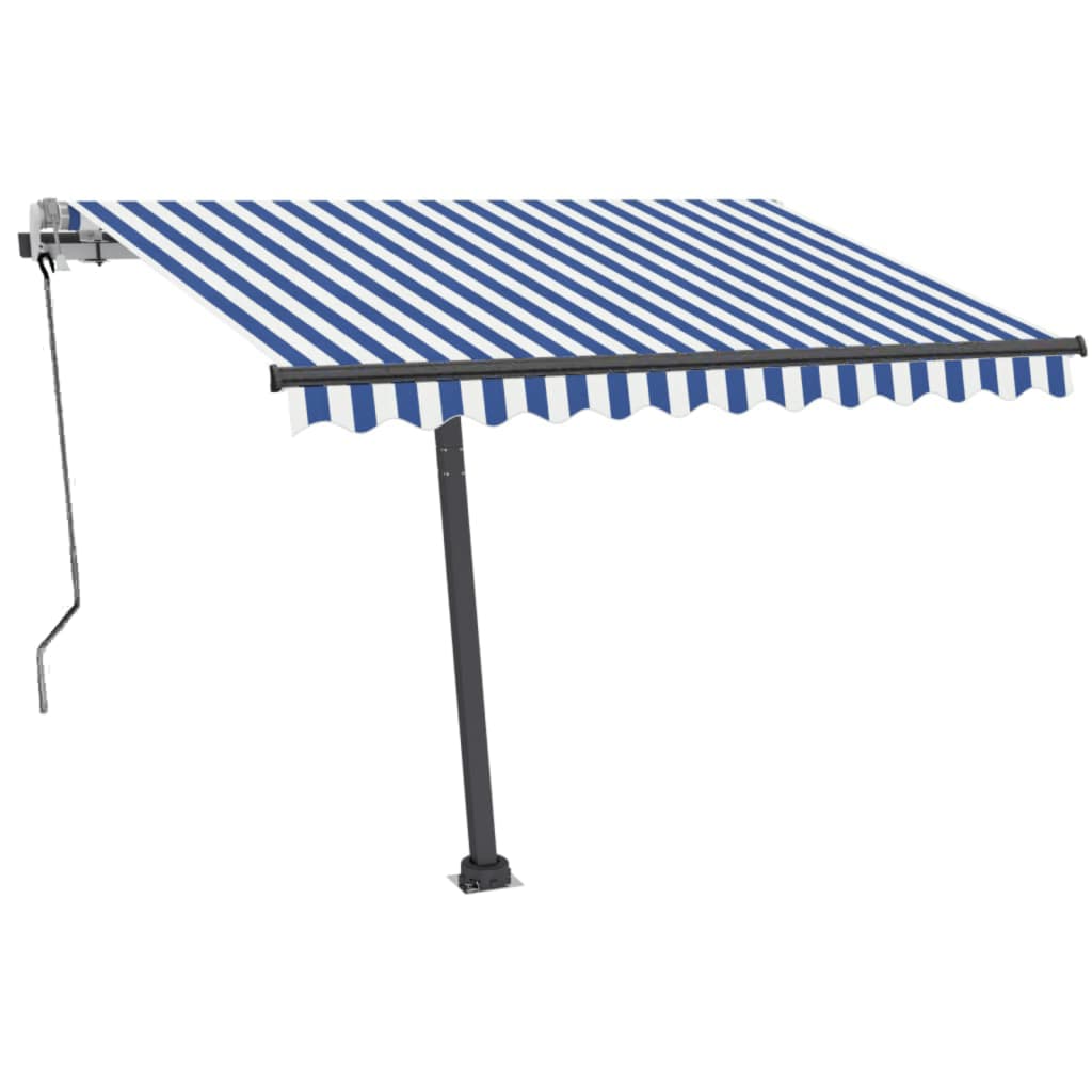 Vidaxl Laifel détaché retire manuellement 350x250 cm bleu et blanc