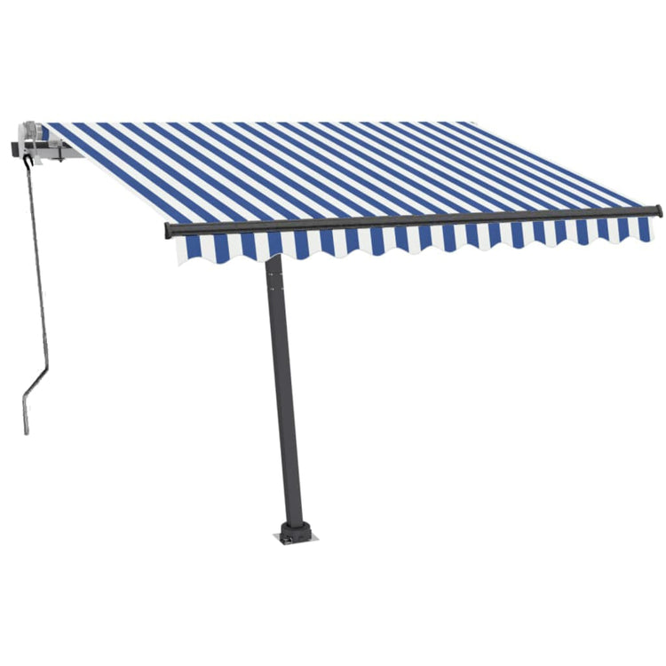 Vidaxl Laifel détaché retire manuellement 350x250 cm bleu et blanc