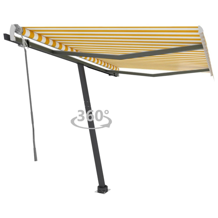 Vidaxl Laifel détaché retirer manuellement 350x250 cm jaune et blanc
