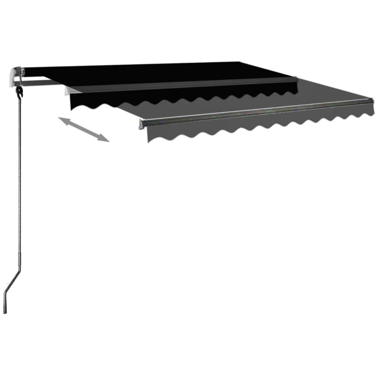 Vidaxl Luifel détaché étend manuellement l'anthracite 350x250 cm