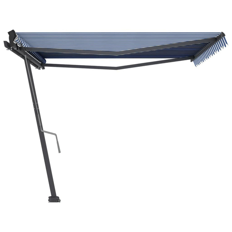 Vidaxl Laifel détaché étend manuellement 400x300 cm bleu et blanc