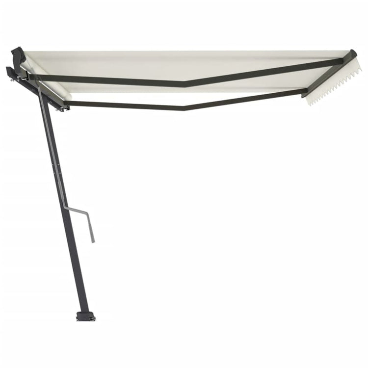 Vidaxl Luifel détaché étend manuellement la crème 400x300 cm -colore