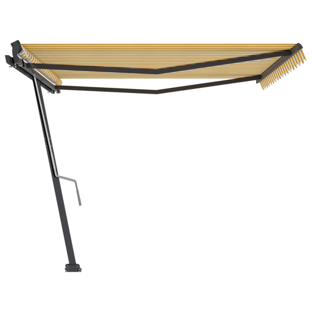 Vidaxl Laifel détaché étend manuellement 400x300 cm jaune et blanc
